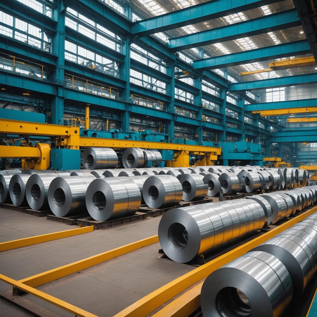 Person standing in a factory with machinery in the background