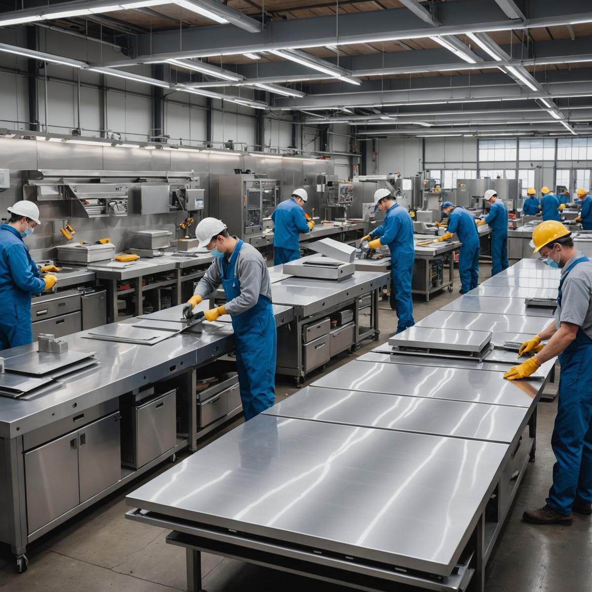Person standing in a factory with machinery in the background